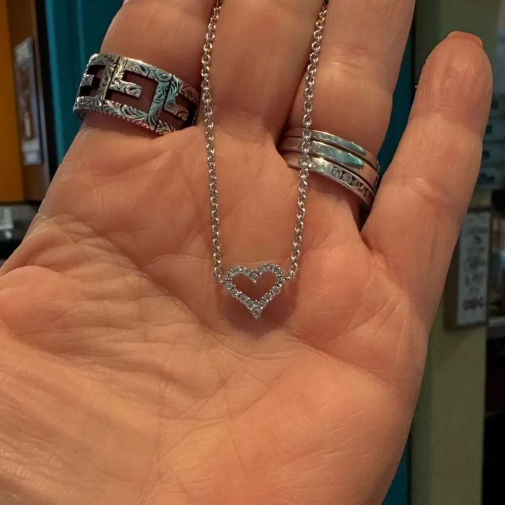 NIB - .5 ctw Heart Moissanite Bracelet.  Retail $850.00